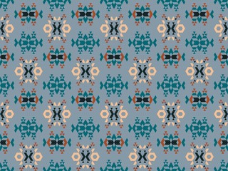 Seamless bright spring pattern with  openwork and   ornament.