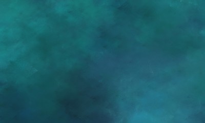 vintage painted art retro texture background with teal green, teal blue and very dark blue color with space for text or image