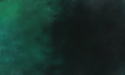 Obraz premium vintage painted art aged texture with very dark blue, sea green and dark slate gray color with space for text or image
