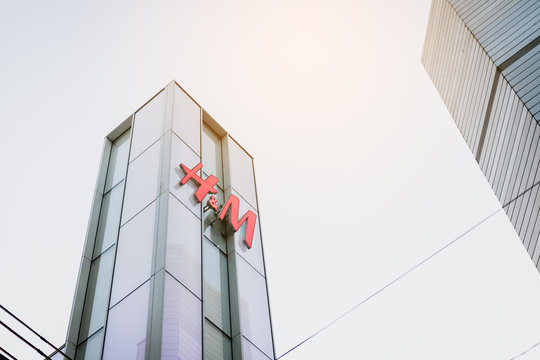 OSAKA ,JAPAN - January 19, 2018 : H&M store at afternoon. H & M Hennes & Mauritz AB is a Swedish multinational retail-clothing company, known for its fast-fashion clothing.