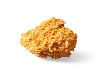 Fried Chicken breast isolated on white background