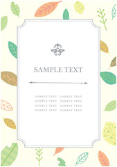 フレーム　飾り枠　植物