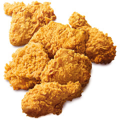 Fried Chicken Set isolated on white background