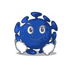 A mascot design of streptococcus having confident gesture