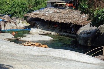 beautiful bo ghe waterfall near hue