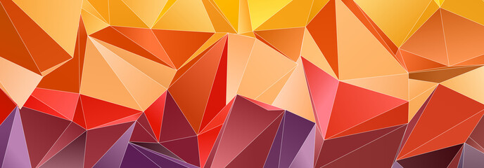 Obraz premium Abstract Low-Poly background. triangulated texture. Design 3d. Polygonal geometrical pattern. Triangular modern style