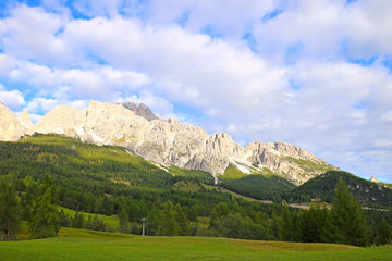 Fototapeta na wymiar Dolomites landscape. Italian alps. Summer time, nature.