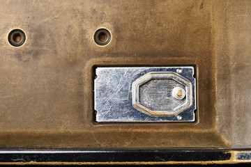 Rear cover old vintage medium format camera