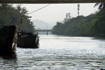 river bank from perfume river in hue