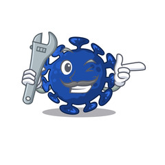 A picture of streptococcus mechanic mascot design concept