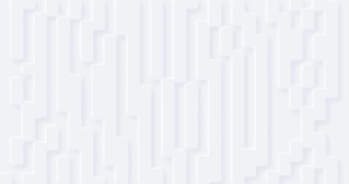 4k pearl white geometric universal background for business presentation. Abstract elegant vertical seamless looped pattern. Minimal clean empty striped BG. Light random moving fashion pixel art image
