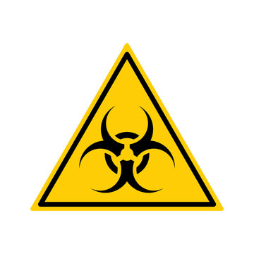Biohazard sign. Symbol of biological threat alert. Vector illustration.
