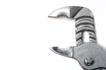 hand tool on a white background, wrench