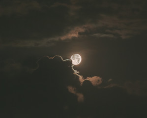 moon and clouds