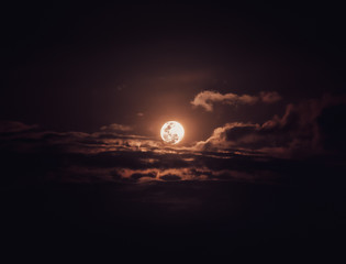 moon and clouds