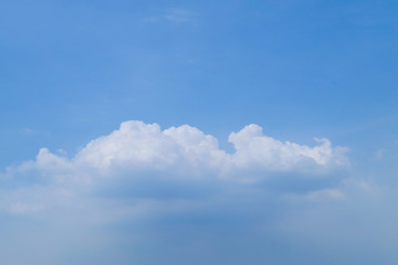 White cloud and Beautiful with blue sky background.