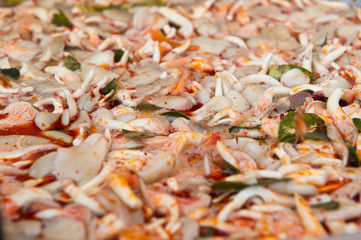 closeup of tom yum food background