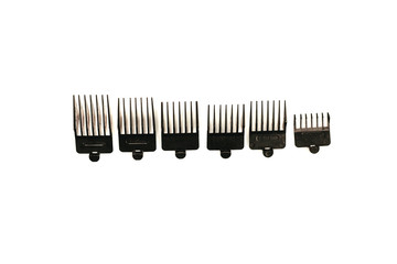 pile of haircuts insulated on a white background