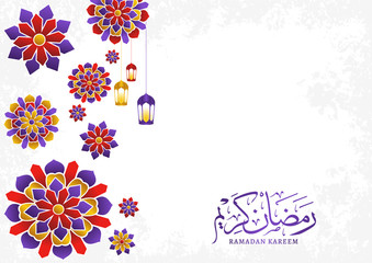Islamic design for holy month of muslim template. Vector illustration for eid mubarak banner,greeting card, invitation, and poster. Ramadan theme with shape
