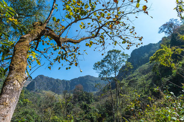 Mountain of Doi Luang Chiang Dao natural park Landscape, Chiang Mai, Thailand.