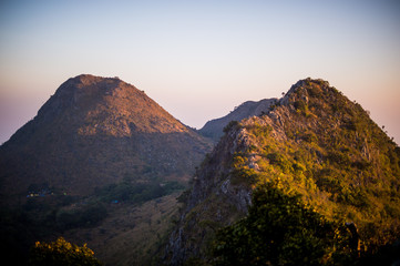 Doi Luang Chiang Dao Mountain Landscape, Chiang Mai, Thailand.