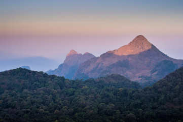 Doi Luang Chiang Dao Mountain Landscape, Chiang Mai, Thailand.