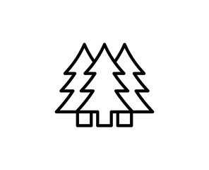Obraz premium Forestl line icon