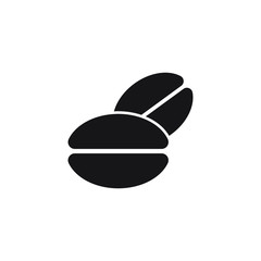 Coffee bean icon design isolated on white background