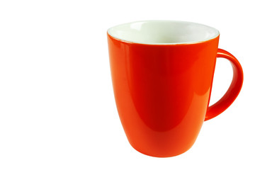 red cup isolated on white