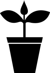 Plant pot icon vector. Trendy flat plant pot icon from nature collection