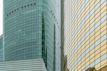 Fototapeta na wymiar Modern architecture in Pudong financial district, Shanghai..