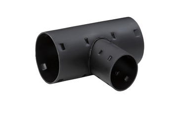black plastic pipe