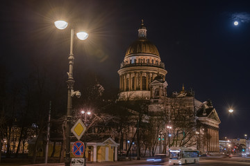 Fototapeta na wymiar Saint Isaac's Cathedral or Isaakievskiy Sobor Saint Petersburg