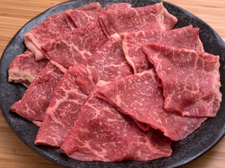 黒毛和牛の薄切り