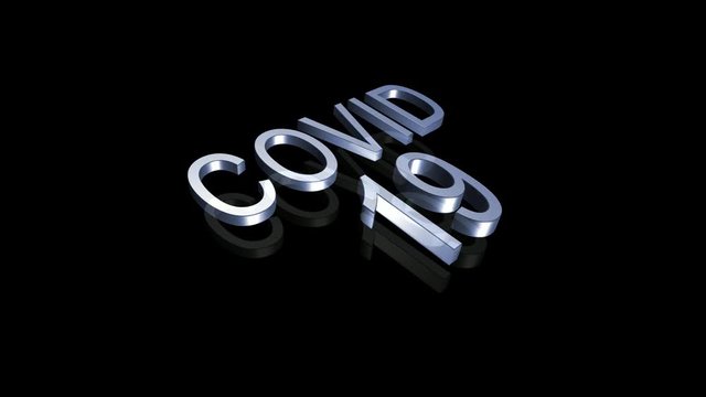 Covid 19 3D text animation effect ready to be used in your professional projects