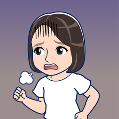 ジョギングする女の子