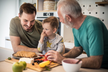 Weekend with grandpa.