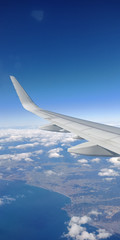 Obraz premium wing of airplane