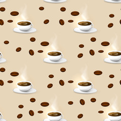 Coffee time, a cup of coffee for breakfast and a break.