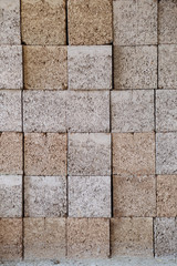 Obraz premium Gray concrete brick block