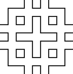 Monochrome Seamless Japanese pattern connecting the lines