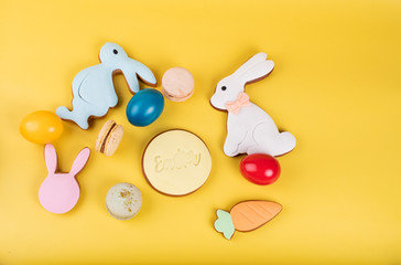 Cute Easter bunny desserts, Easter painted eggs, Authentic Easter Brunch.