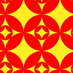 Red Seamless Japanese pattern representing cloisonne ware