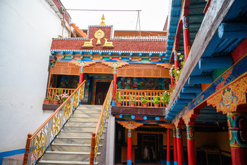 buddhist temple in Ladakh - obrazy, fototapety, plakaty