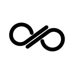 Infinity symbol. Design template vector