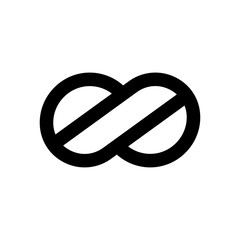 Infinity symbol. Design template vector