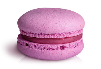 One pink macaroon front view