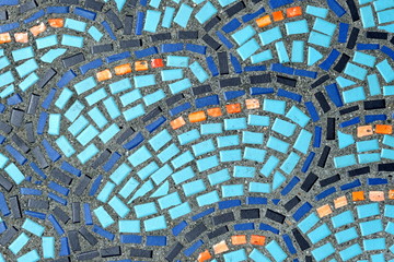 
Decorative ceramic tiles on the wall of the building
Background for web design.