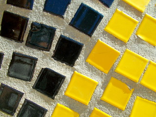 
Decorative ceramic tiles on the wall of the building
Background for web design.