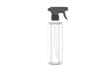 Blank plastic trigger spray for branding, 3d render illustration.